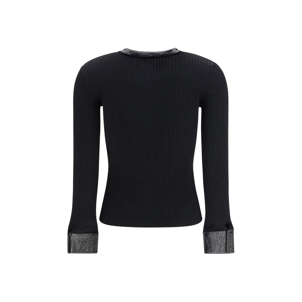 Courrèges Black Viscose Cardigan Courrèges