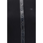 Courrèges Black Viscose Cardigan Courrèges