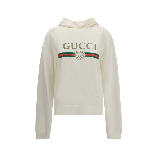 Gucci White Cotton Sweatshirt Gucci