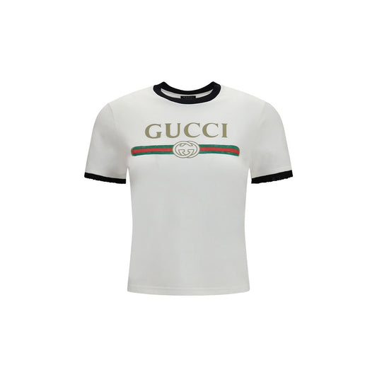 Gucci White Cotton T-Shirt Gucci