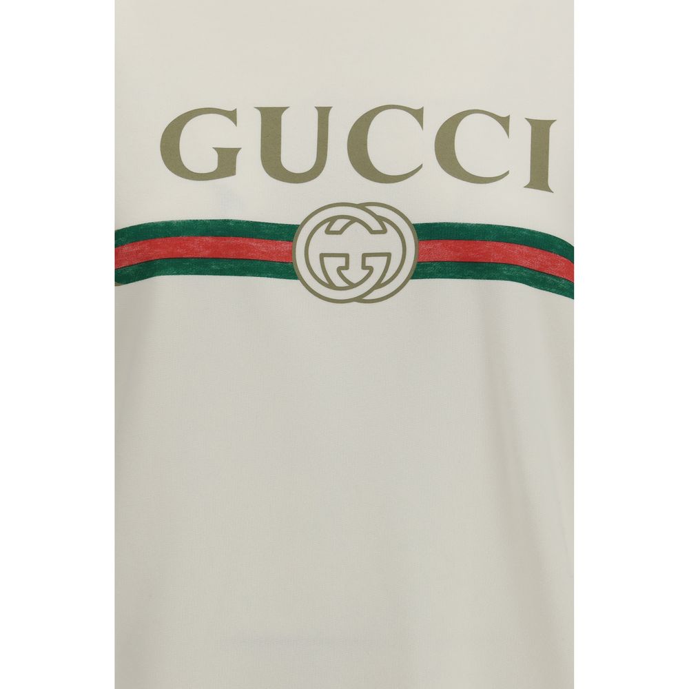 Gucci White Cotton Sweatshirt Gucci