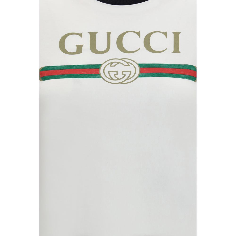 Gucci White Cotton T-Shirt Gucci