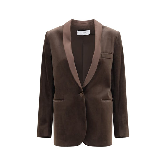 Lardini Brown Cotton Blazer Lardini