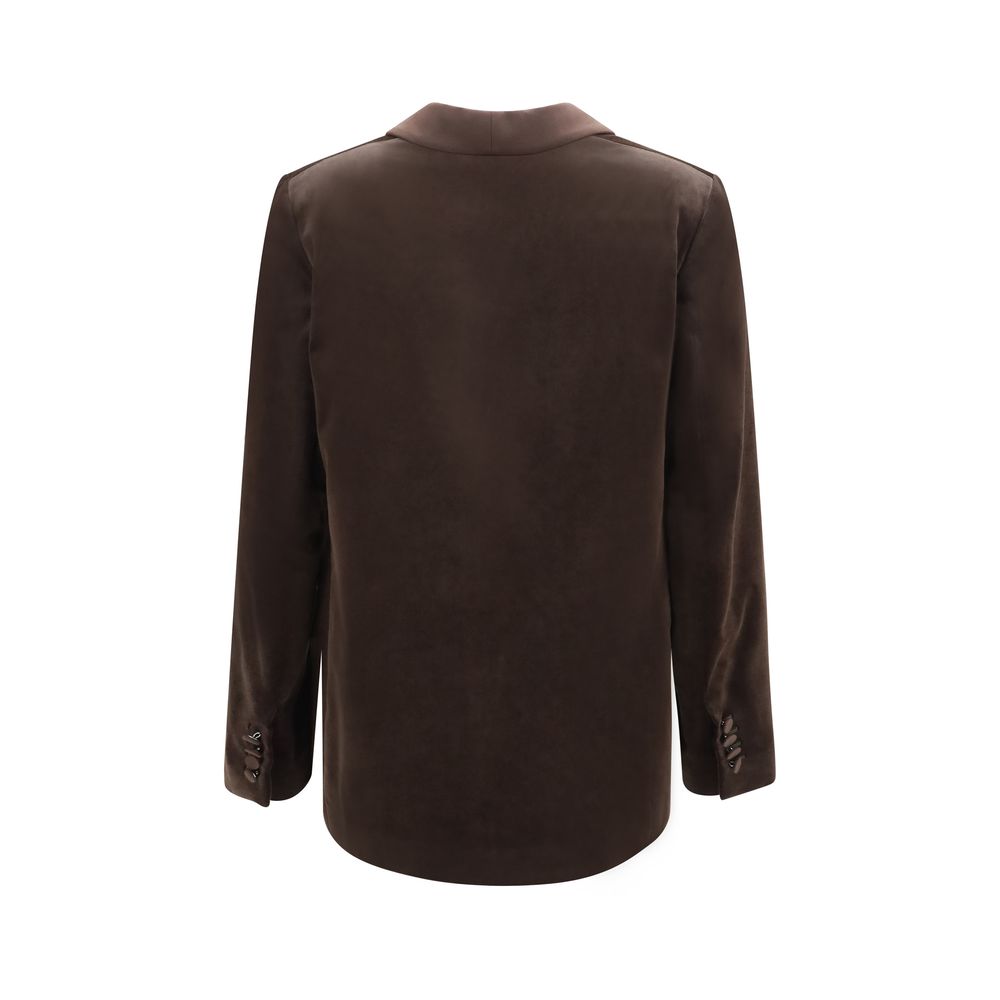 Lardini Brown Cotton Blazer Lardini