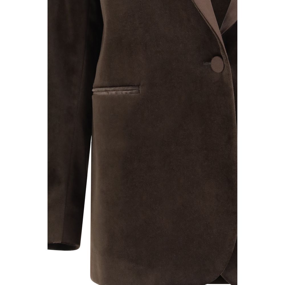 Lardini Brown Cotton Blazer Lardini