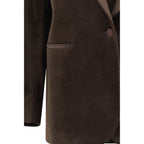 Lardini Brown Cotton Blazer Lardini