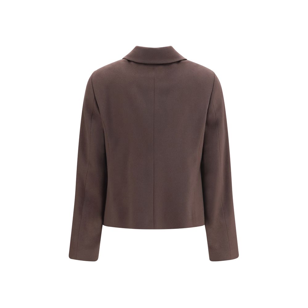 Lardini Brown Wool Oves Aries Full-Length Jacket Lardini