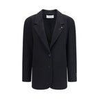 Lardini Black Cashmere Blazer Lardini