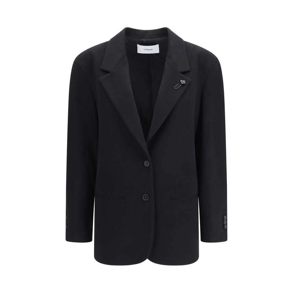 Lardini Black Cashmere Blazer Lardini
