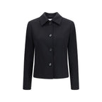 Lardini Black Wool Oves Aries Full-Length Jacket Lardini