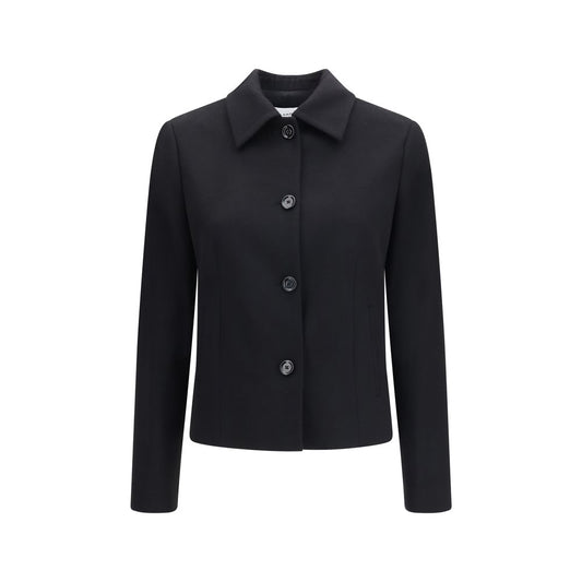 Lardini Black Wool Oves Aries Full-Length Jacket Lardini