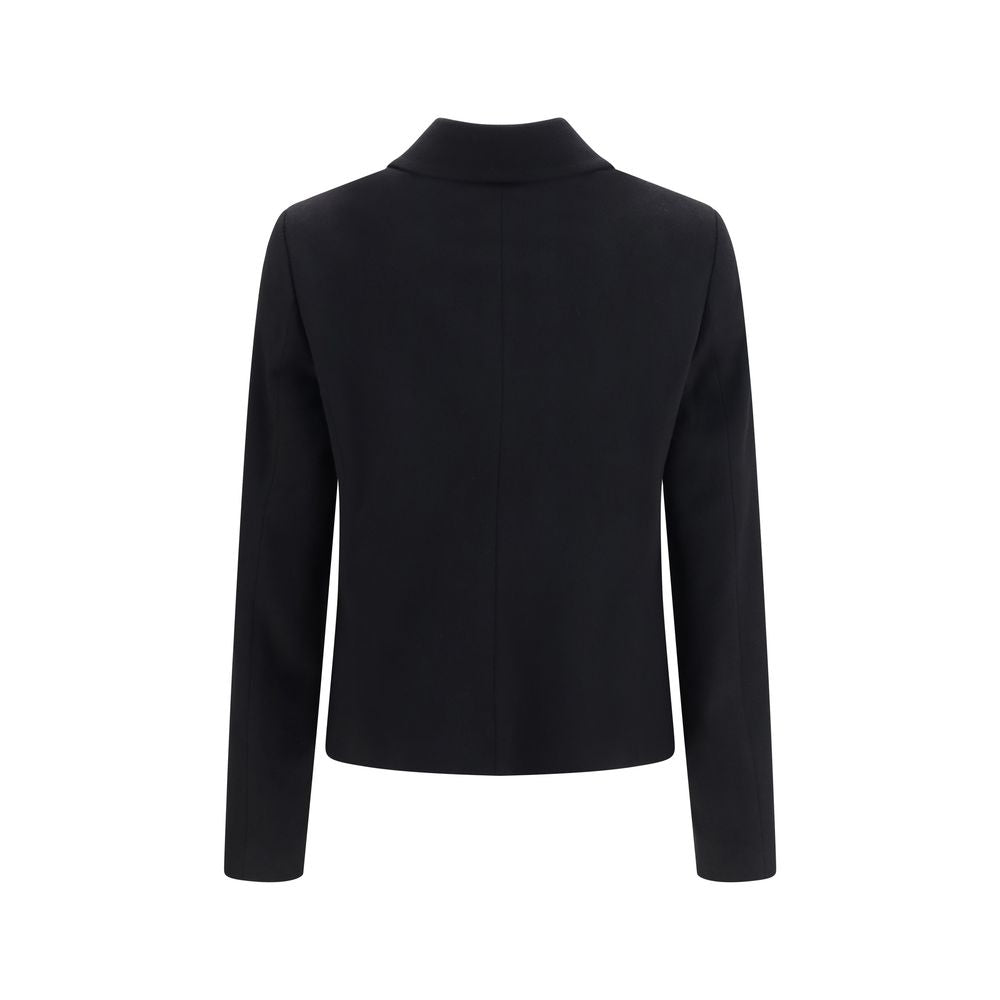 Lardini Black Wool Oves Aries Full-Length Jacket Lardini