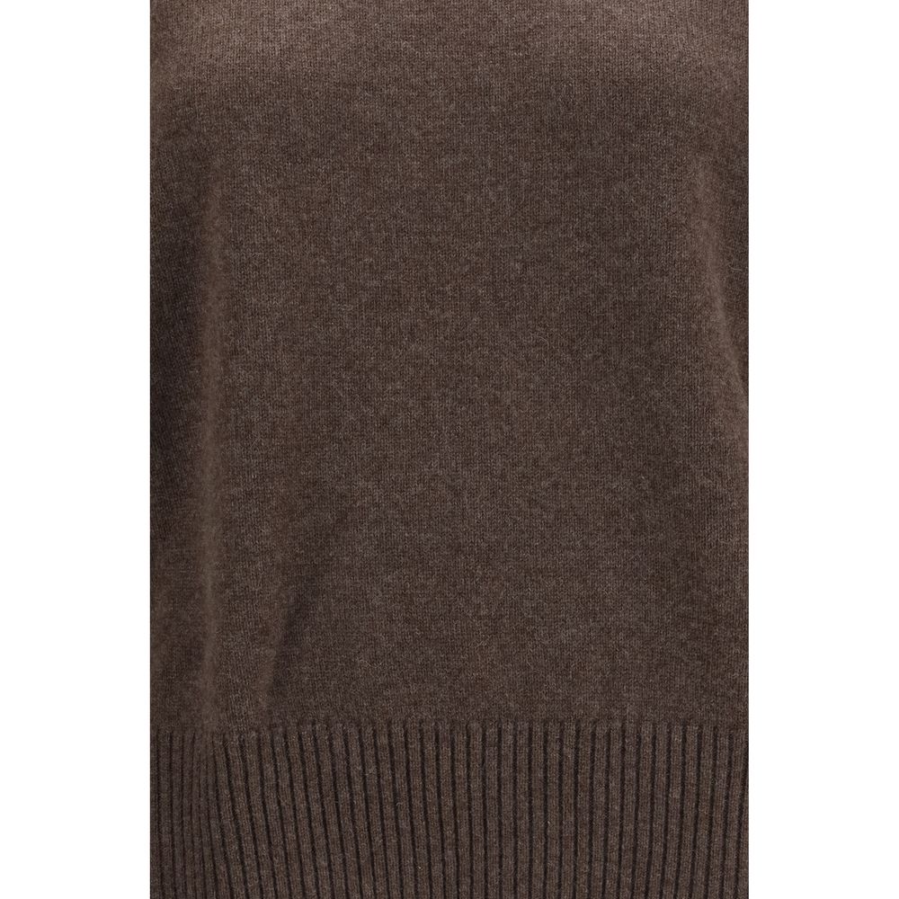 Loulou De Saison Brown Cashmere Sweater Loulou De Saison