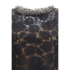 Self-Portrait Black Polyamide Casual Dress Self-Portrait