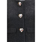 Self-Portrait Black Polyester Jacket Self-Portrait