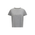 Loulou De Saison Gray Cotton T-Shirt Loulou De Saison