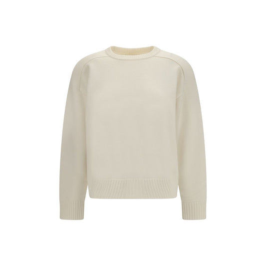 Loulou De Saison White Wool Oves Aries Sweatshirt Loulou De Saison