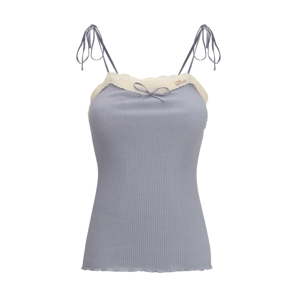 Chloé Blue Cashmere T-Shirt Chloé
