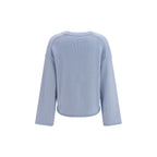 Loulou De Saison Blue Cashmere Sweater Loulou De Saison