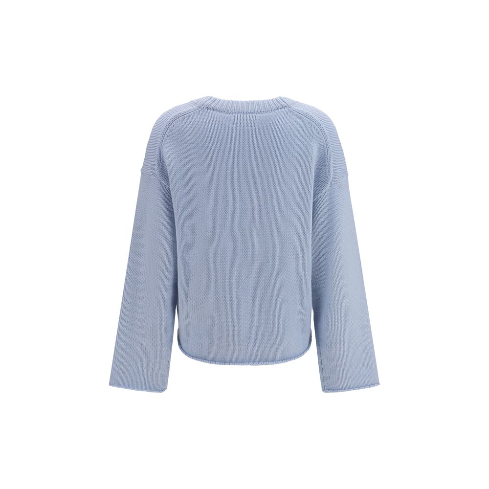 Loulou De Saison Blue Cashmere Sweater Loulou De Saison