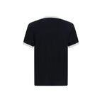 Black cotton T-shirt by Kenzo featuring a classic fit and subtle logo detail on the front.