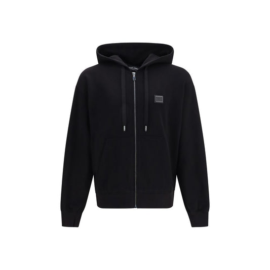 Dolce & Gabbana Black Cotton Sweatshirt Dolce & Gabbana