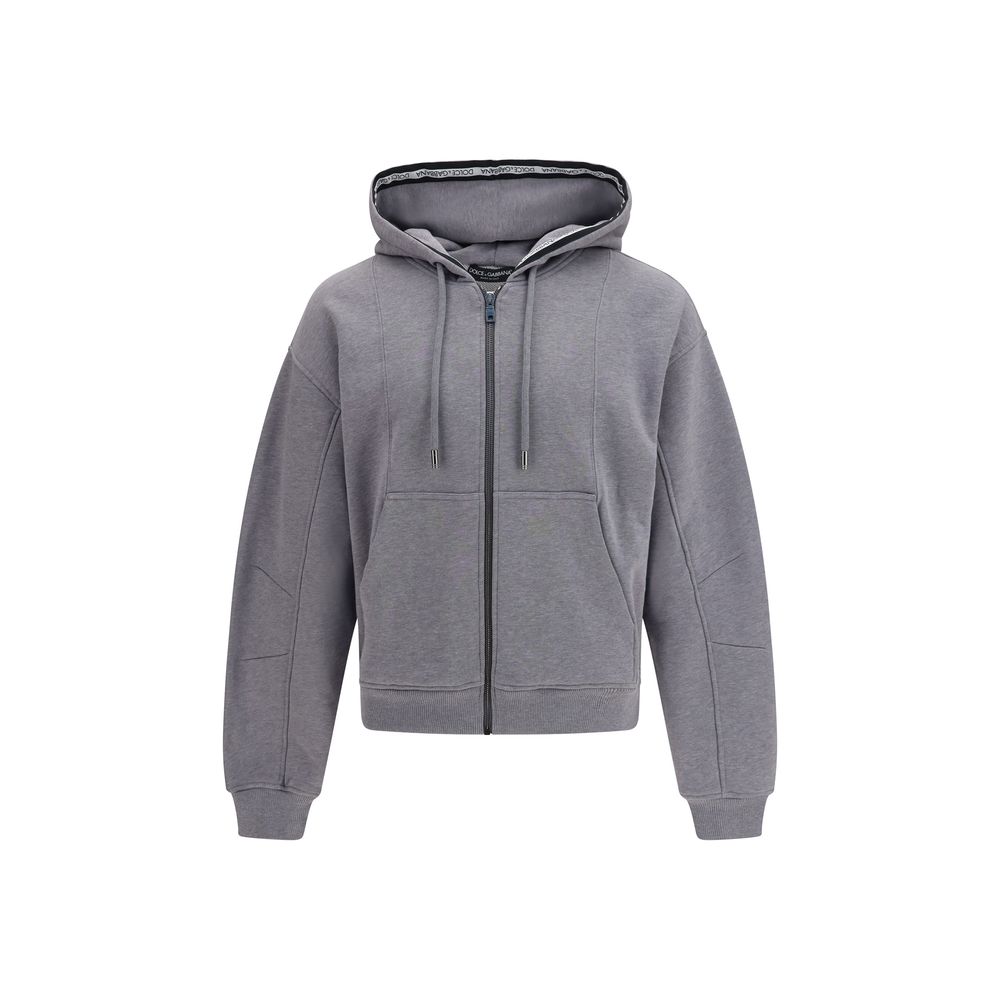 Dolce & Gabbana Gray Cotton Sweatshirt Dolce & Gabbana