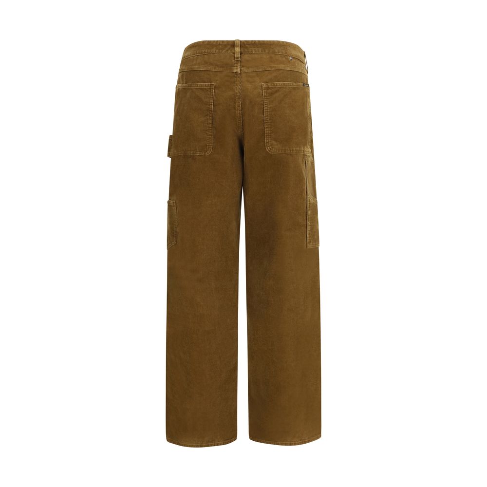 Golden Goose Brown Cotton Cargo Pants Golden Goose