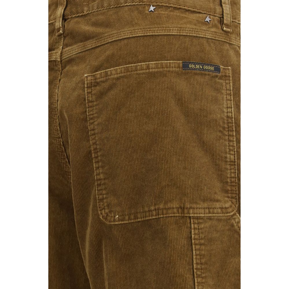 Golden Goose Brown Cotton Cargo Pants Golden Goose