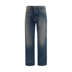Golden Goose Blue Cotton Relaxed Fit Jeans Golden Goose