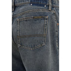 Golden Goose Blue Cotton Relaxed Fit Jeans Golden Goose