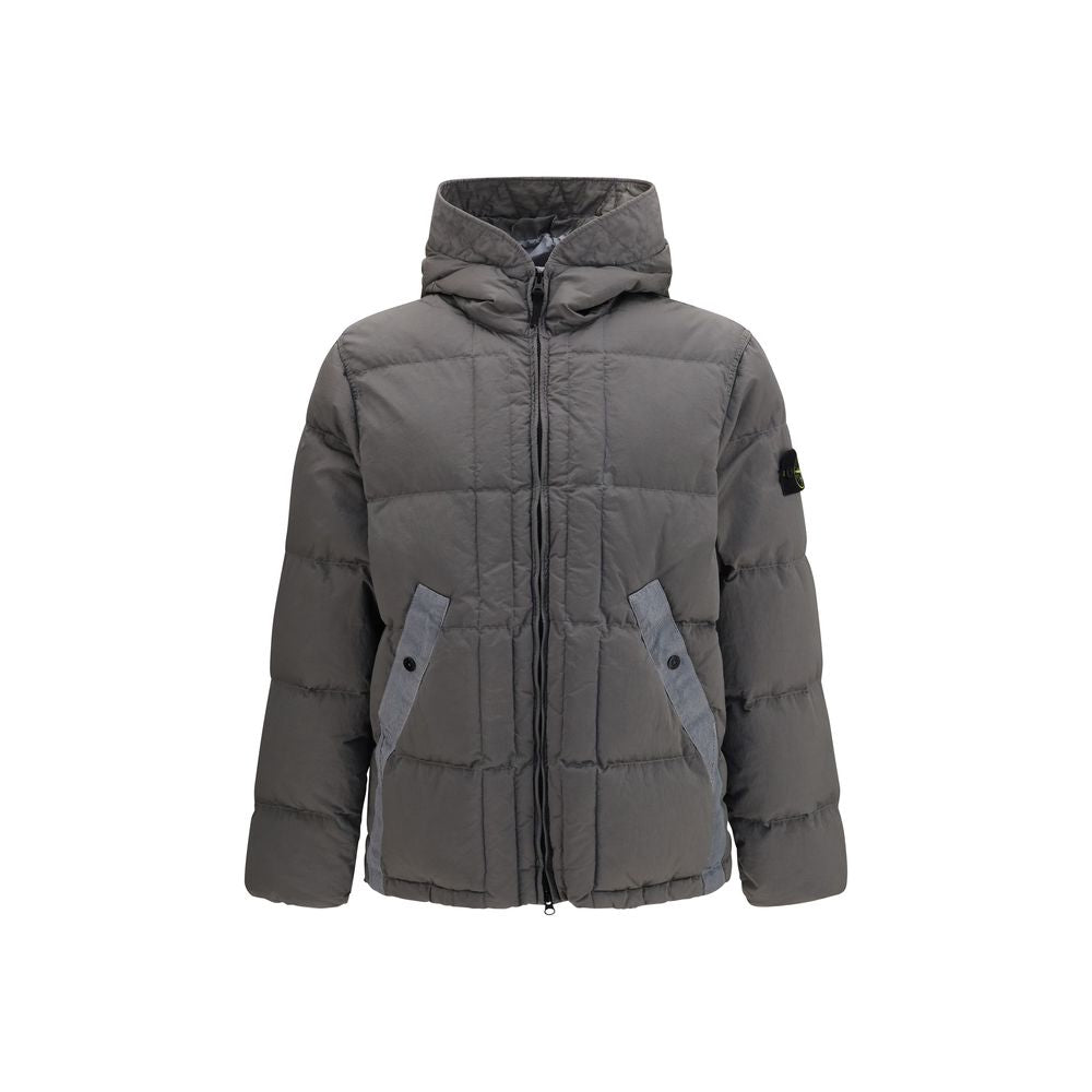 Stone Island Bicolor Polyamide Full-Length Jacket Stone Island