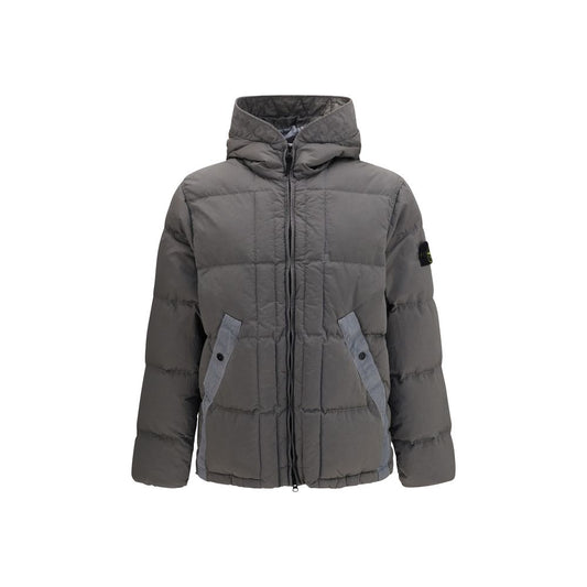 Stone Island Bicolor Polyamide Full-Length Jacket Stone Island