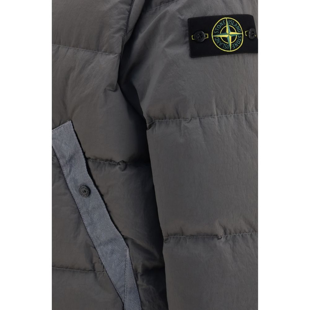 Stone Island Bicolor Polyamide Full-Length Jacket Stone Island