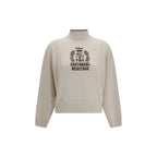 Brunello Cucinelli White Cashmere Sweater Brunello Cucinelli
