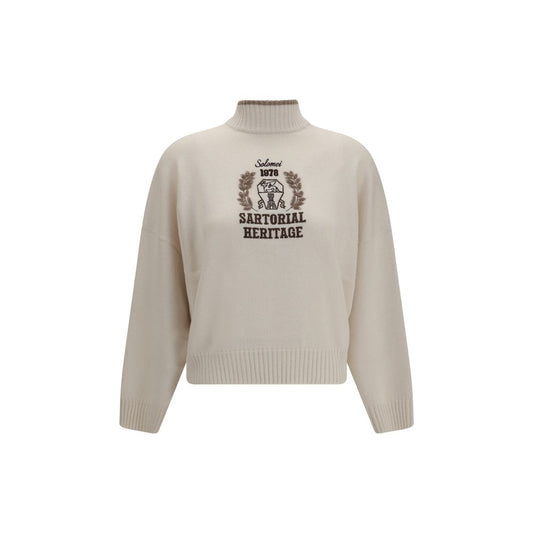 Brunello Cucinelli White Cashmere Sweater Brunello Cucinelli