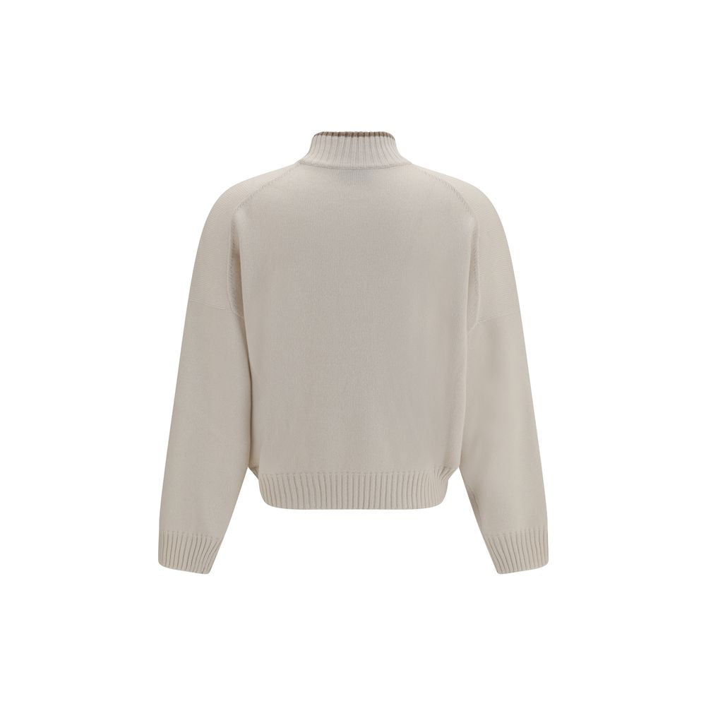 Brunello Cucinelli White Cashmere Sweater Brunello Cucinelli