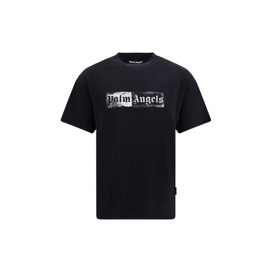 Palm Angels Black Cotton T-Shirt Palm Angels