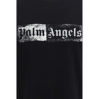 Palm Angels Black Cotton T-Shirt Palm Angels