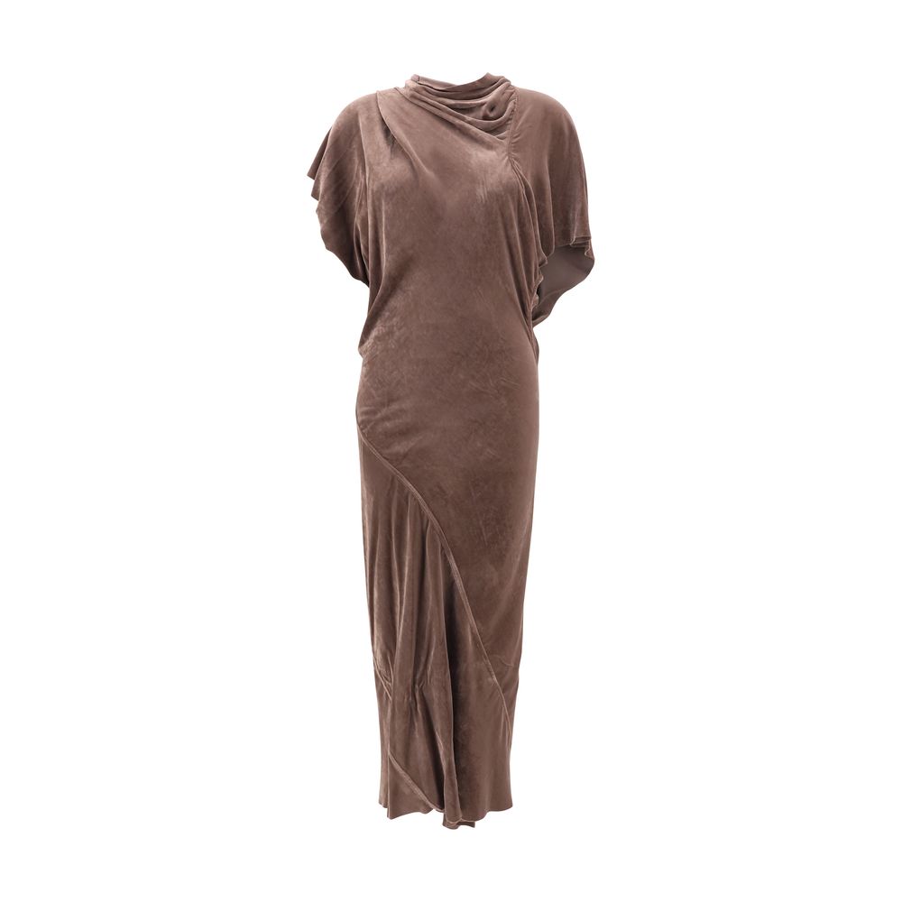 Rick Owens Beige Viscose Casual Dress Rick Owens