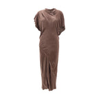 Rick Owens Beige Viscose Casual Dress Rick Owens