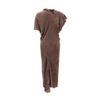 Rick Owens Beige Viscose Casual Dress Rick Owens