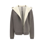 Rick Owens Gray Wool Oves Aries Hoodie Rick Owens
