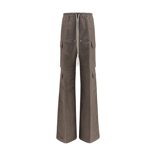Rick Owens Brown Ramie Cargo Pants Rick Owens
