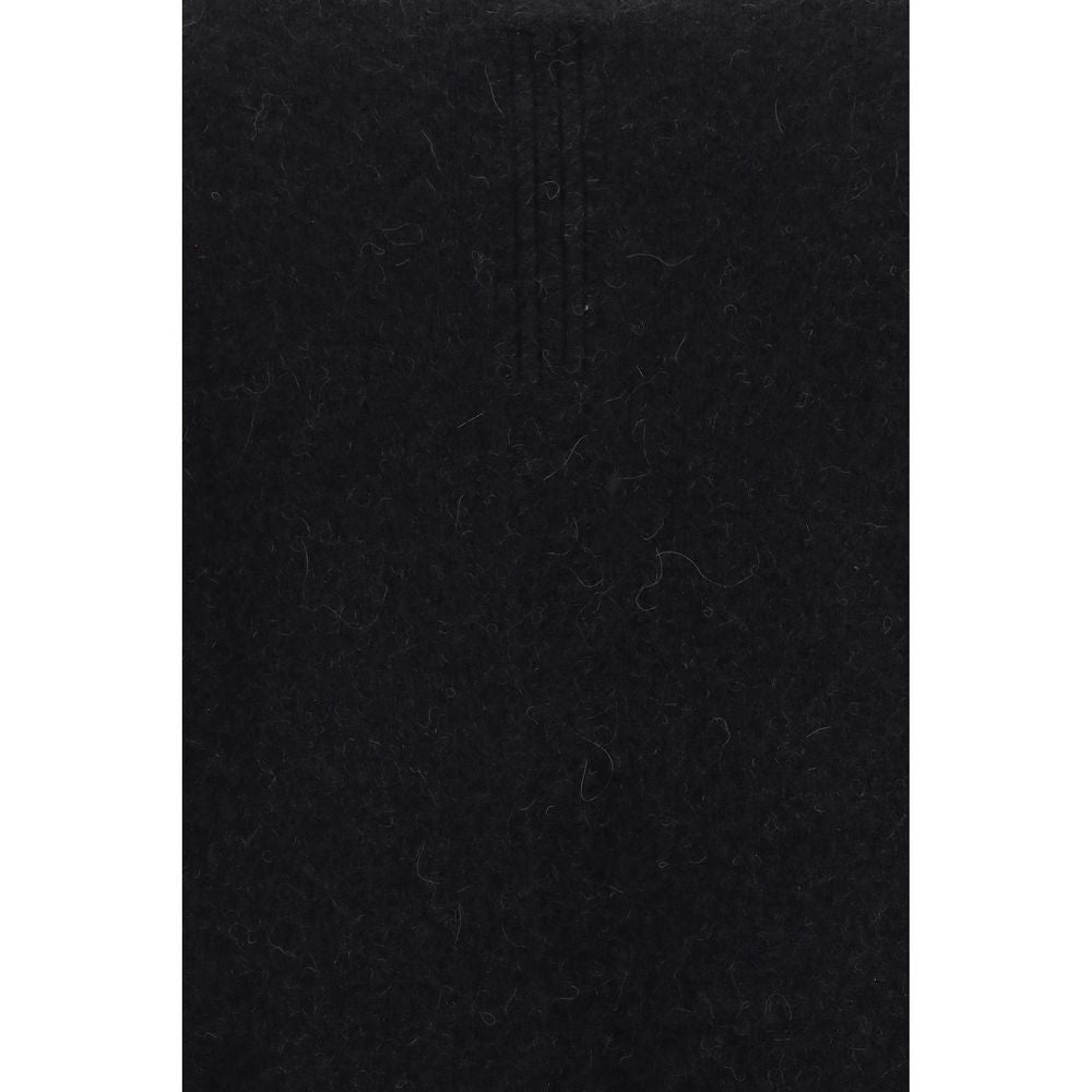 Rick Owens Black Alpaca Vicugna Pacos Sweatshirt Rick Owens