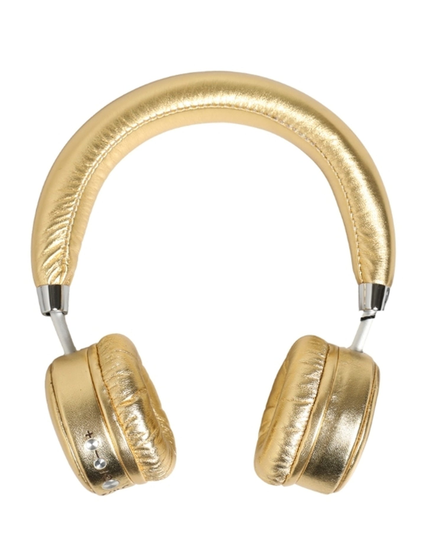 Dolce & Gabbana Women Gold Leather Wireless On-Ear Headset Headphones Dolce & Gabbana