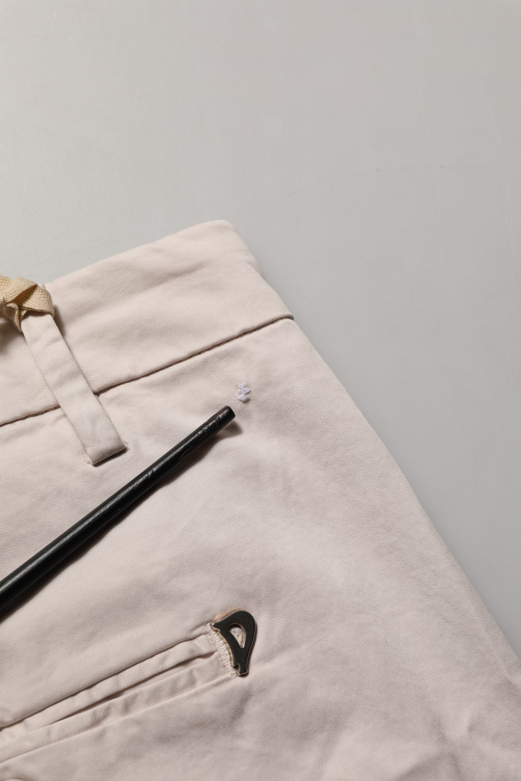 Dondup Beige Low Waist Tapered Women Cropped Trousers Pants Dondup
