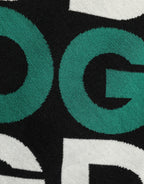 Dolce & Gabbana Black Wool Logo Jogger Sweatpants Pants - Eljoys Fashion 