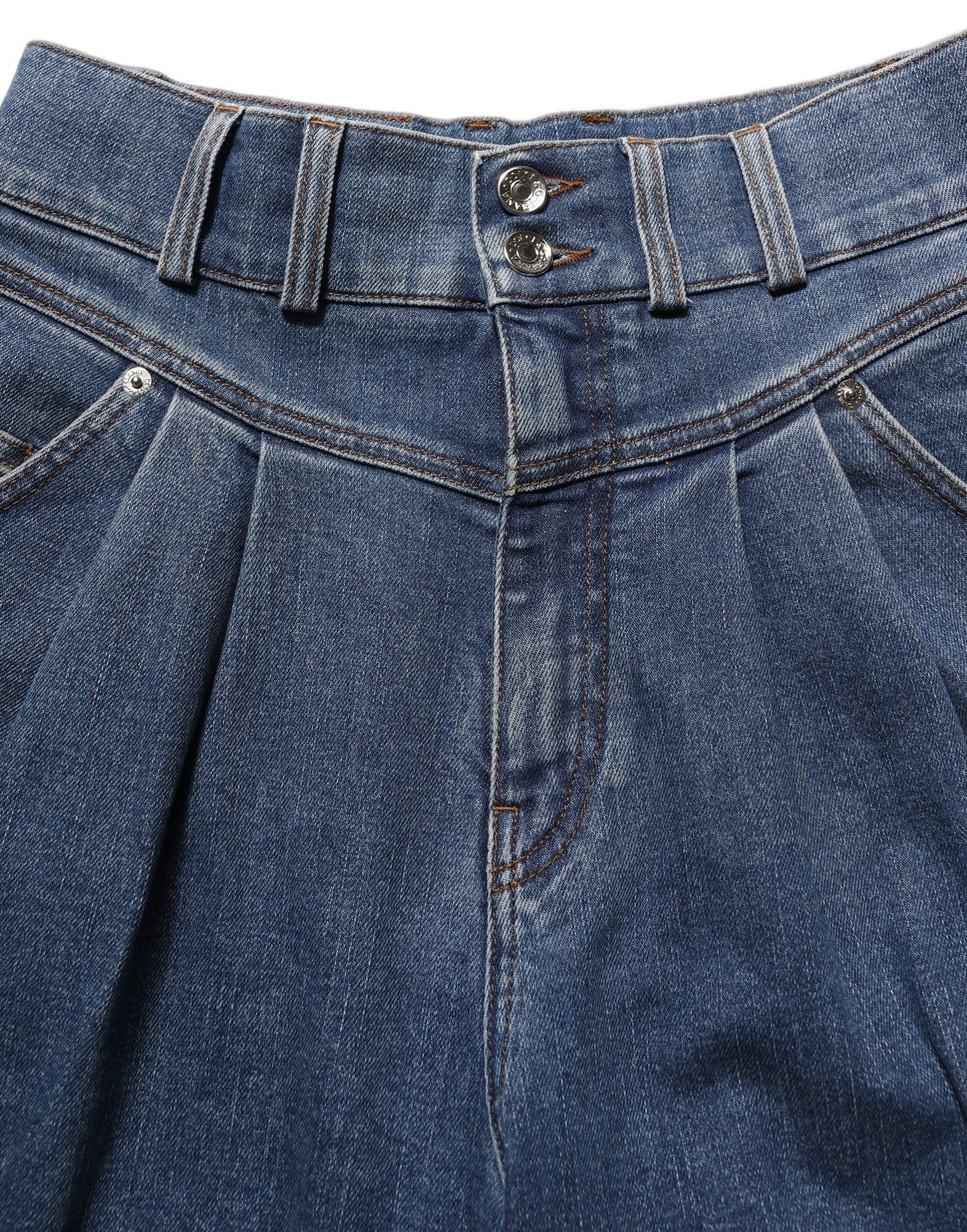 Dolce & Gabbana Dark Blue Cotton Stretch Tapered Denim Jeans Dolce & Gabbana