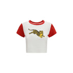 Kenzo white cotton sportswear featuring a comfortable fit with the brand's logo on the front, ideal for casual athletic wear.